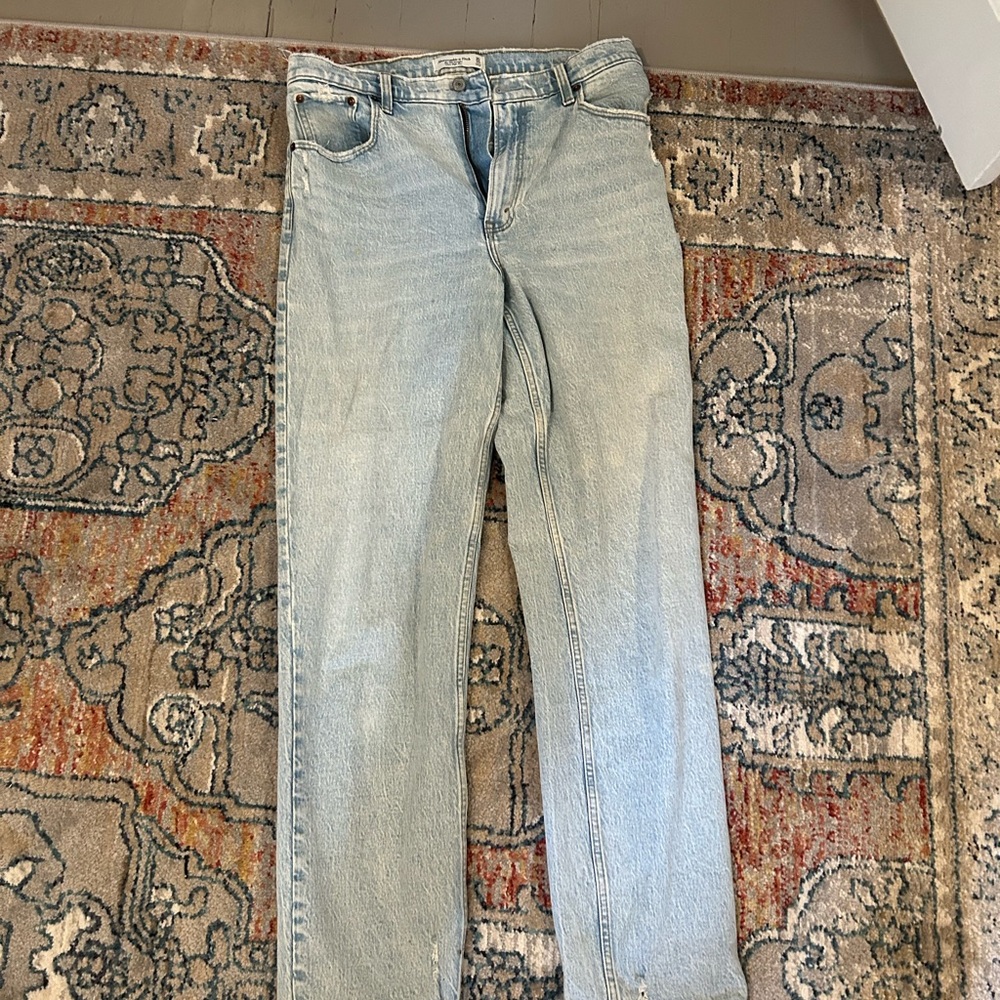 Abercrombie & Fitch High Rise Light Blue Jeans